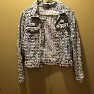 Trendy Light Blue Jean Jacket